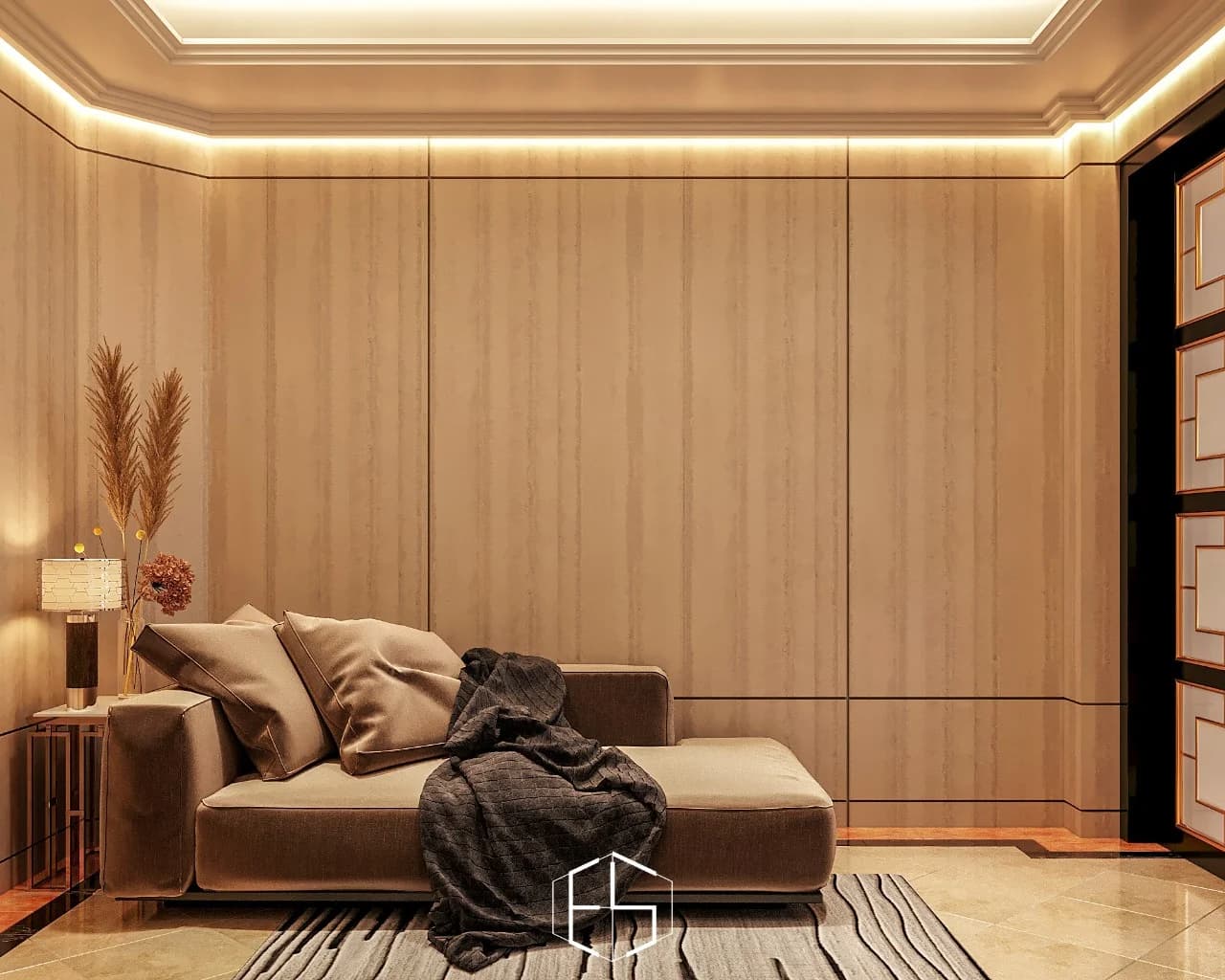 Grand Tropic 顶层住宅的设计效果图，视角 5