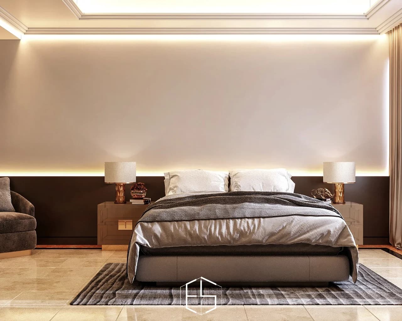 Grand Tropic 顶层住宅的设计效果图，视角 12