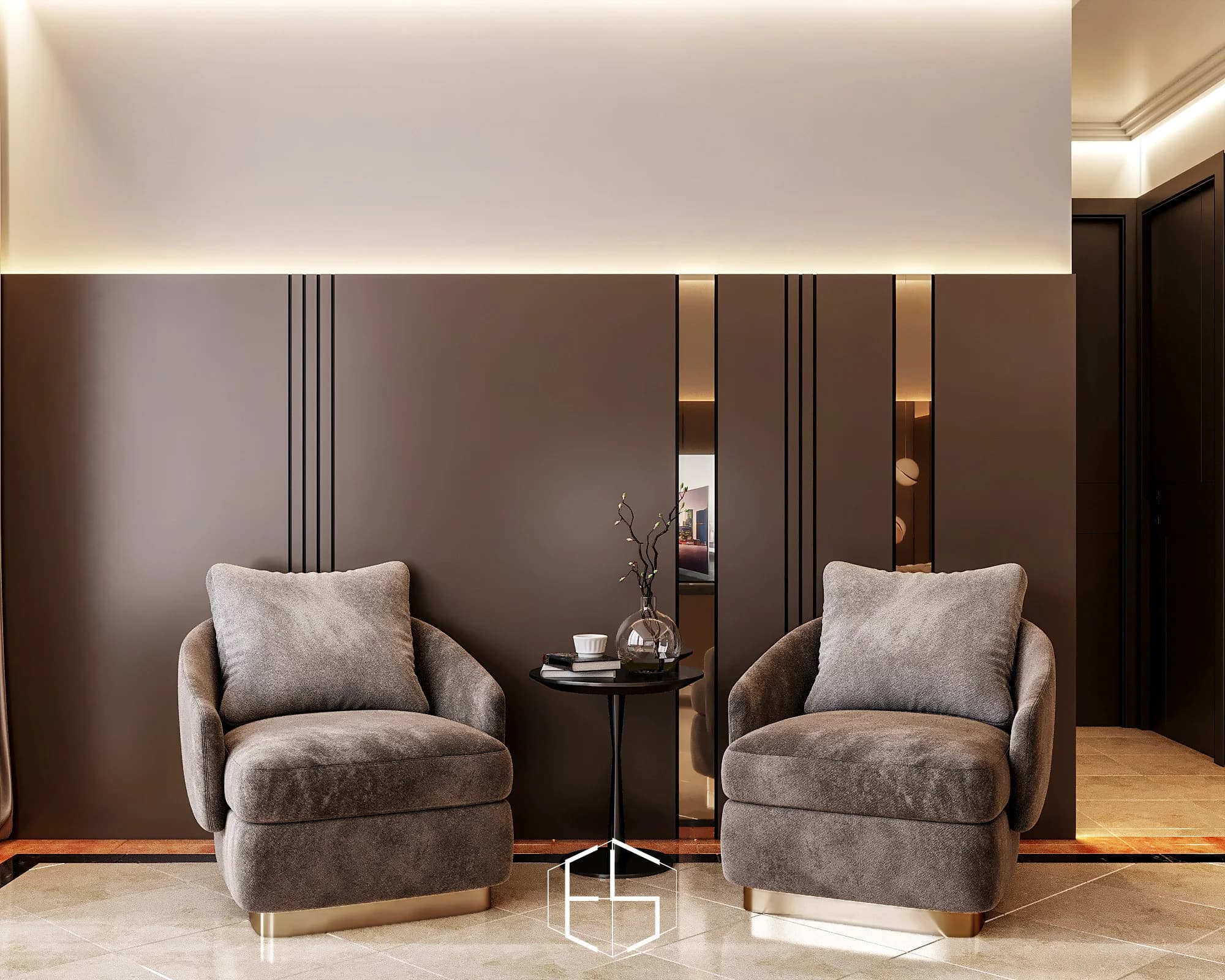 Grand Tropic 顶层住宅的设计效果图，视角 19