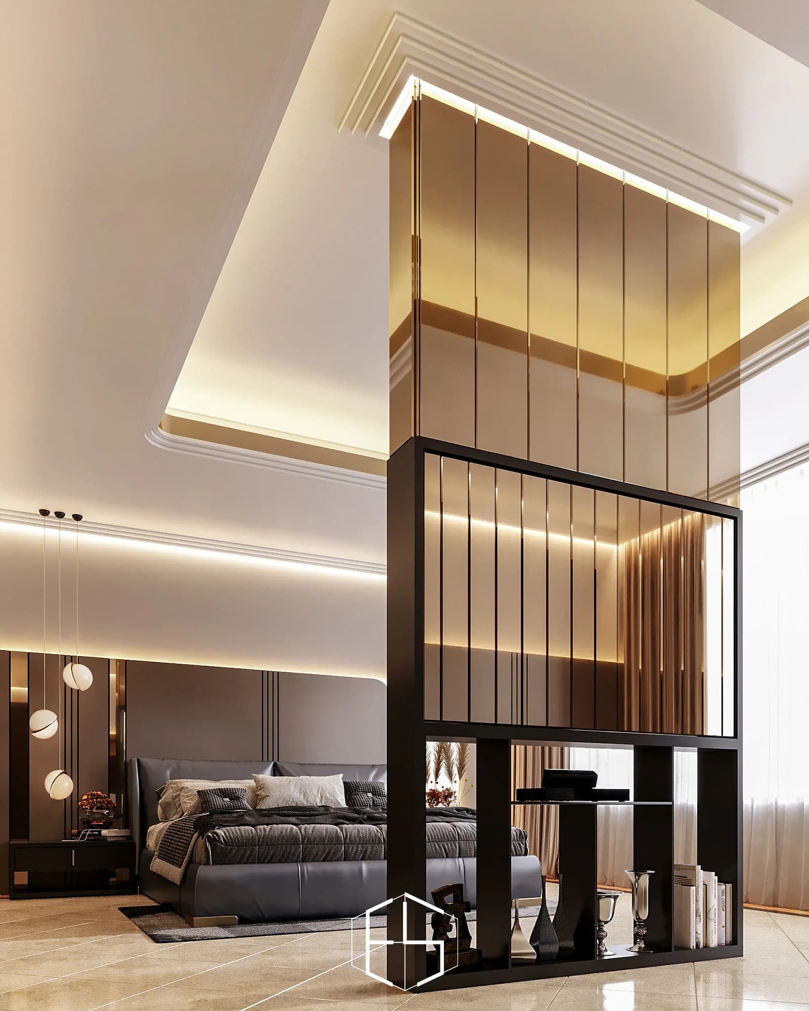Grand Tropic 顶层住宅的设计效果图，视角 30