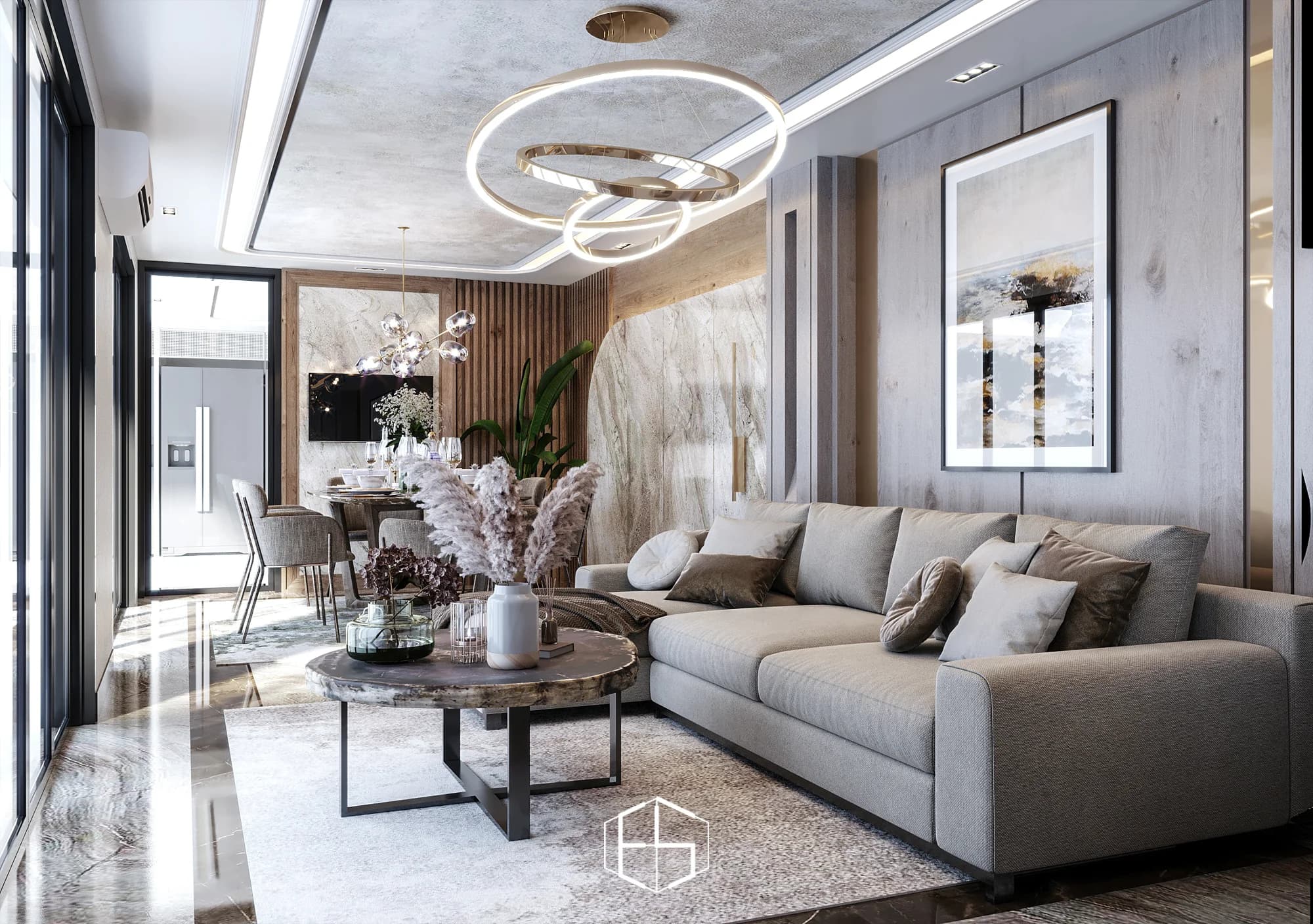Jagakarsa House的设计效果图，视角 4