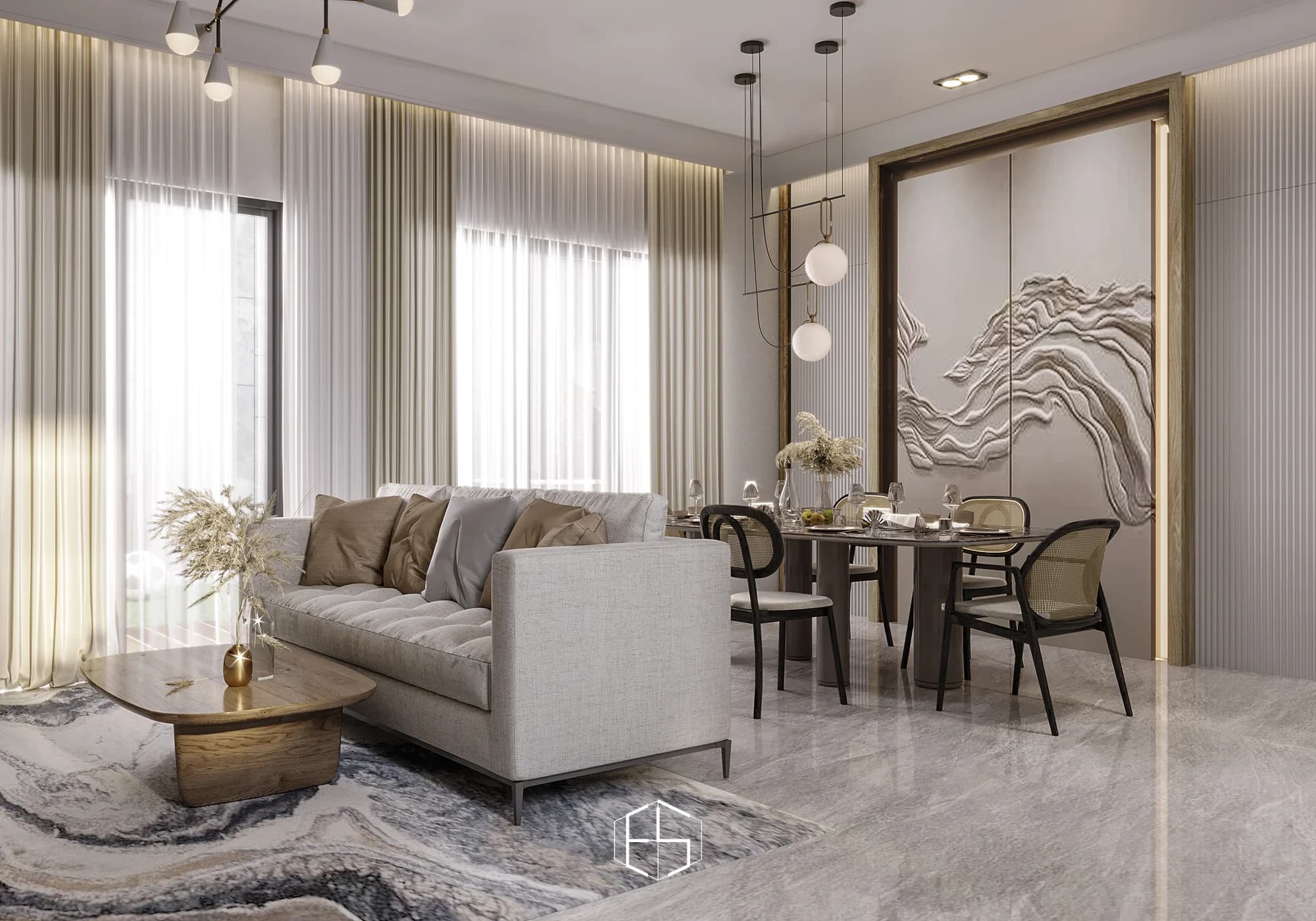 Render desain Melody House, tampilan 1 — ePrivilege Studio