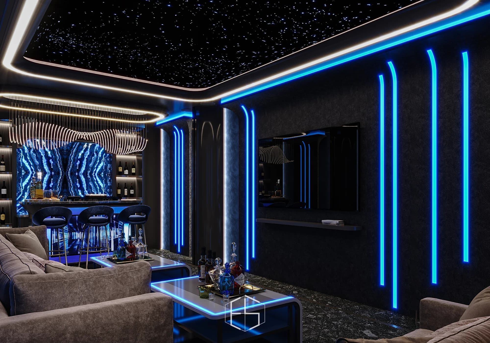 Render desain Mr. J Private Room, tampilan 3 — ePrivilege Studio