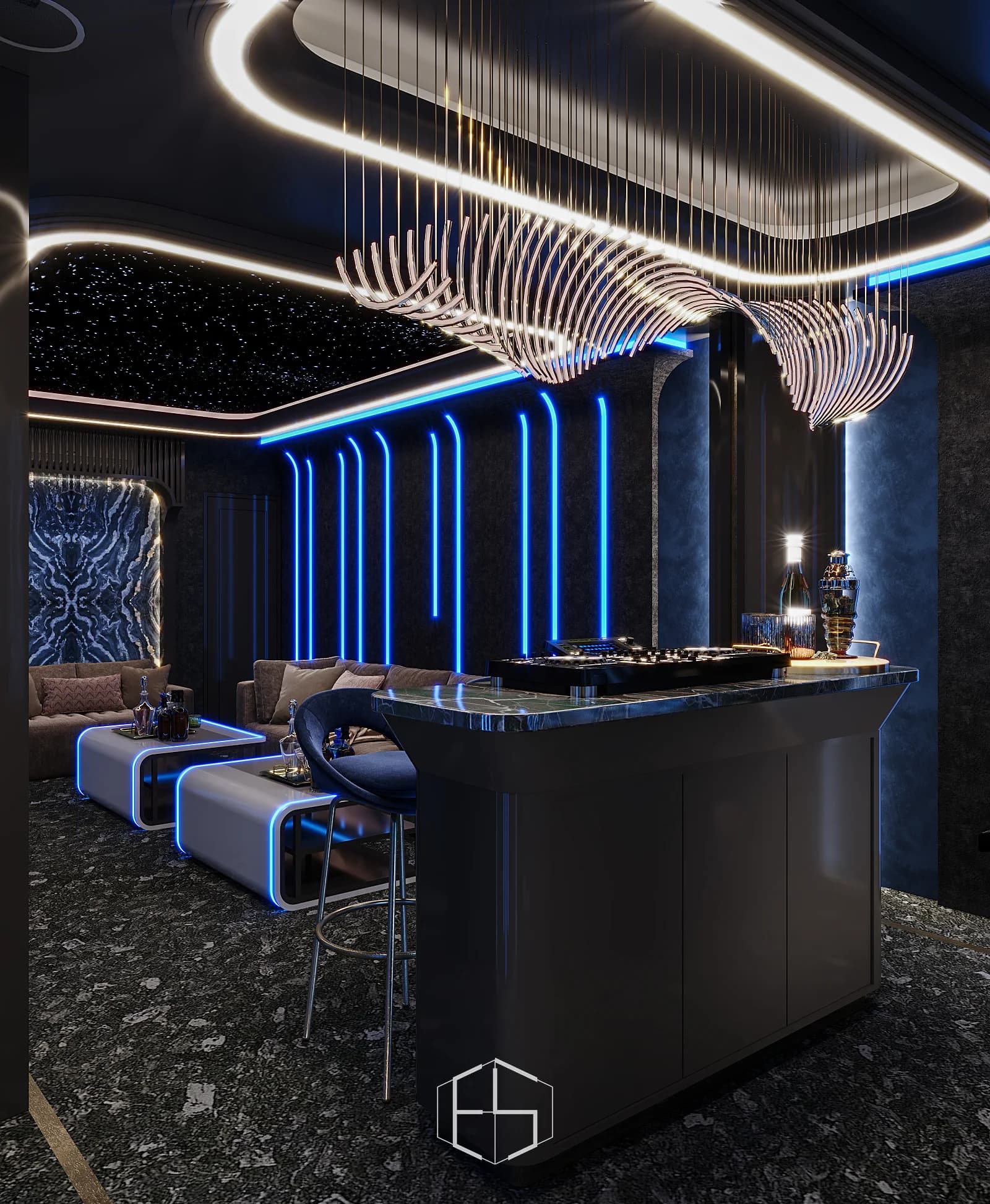 Render desain Mr. J Private Room, tampilan 6 — ePrivilege Studio