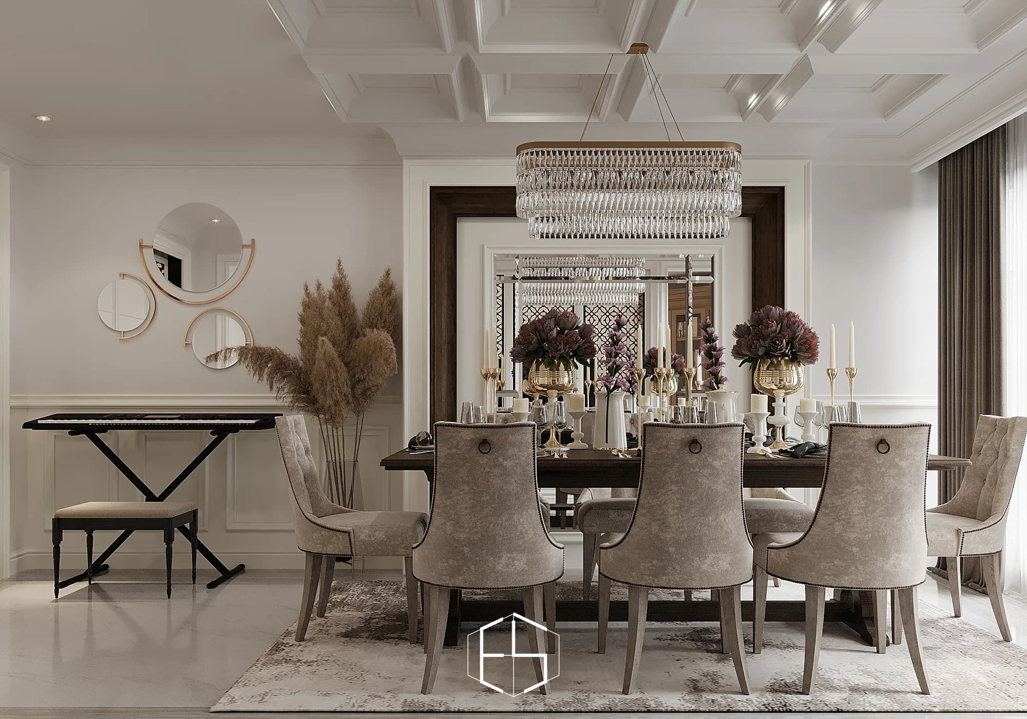 Render desain Mrs. S Classic Residence, tampilan 1 — ePrivilege Studio