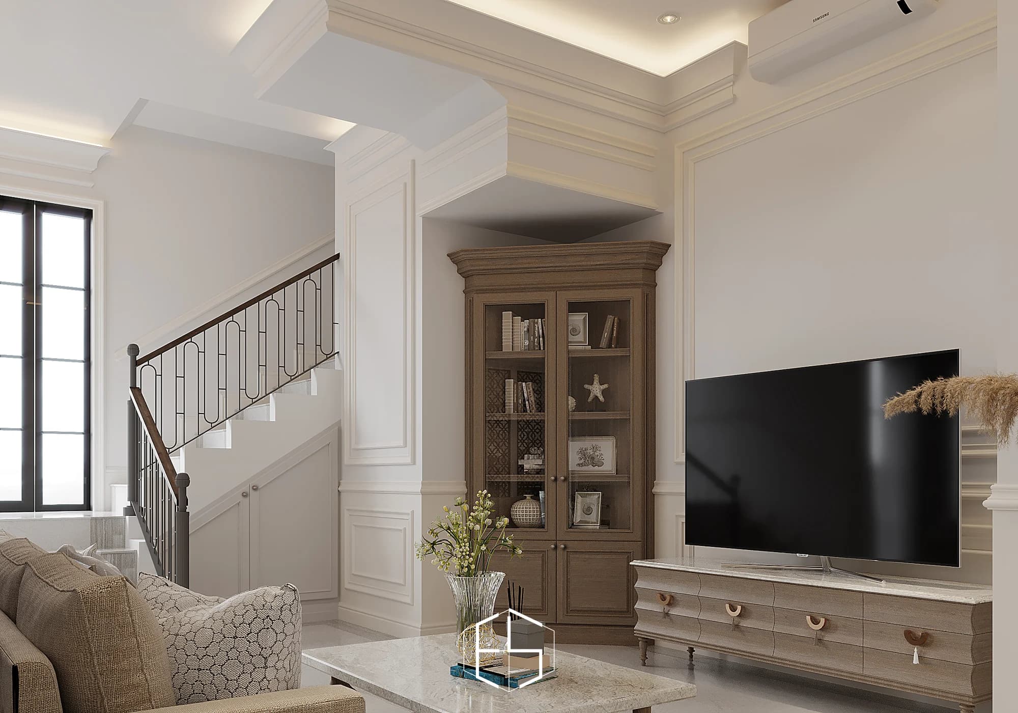 Render desain Mrs. S Classic Residence, tampilan 2 — ePrivilege Studio