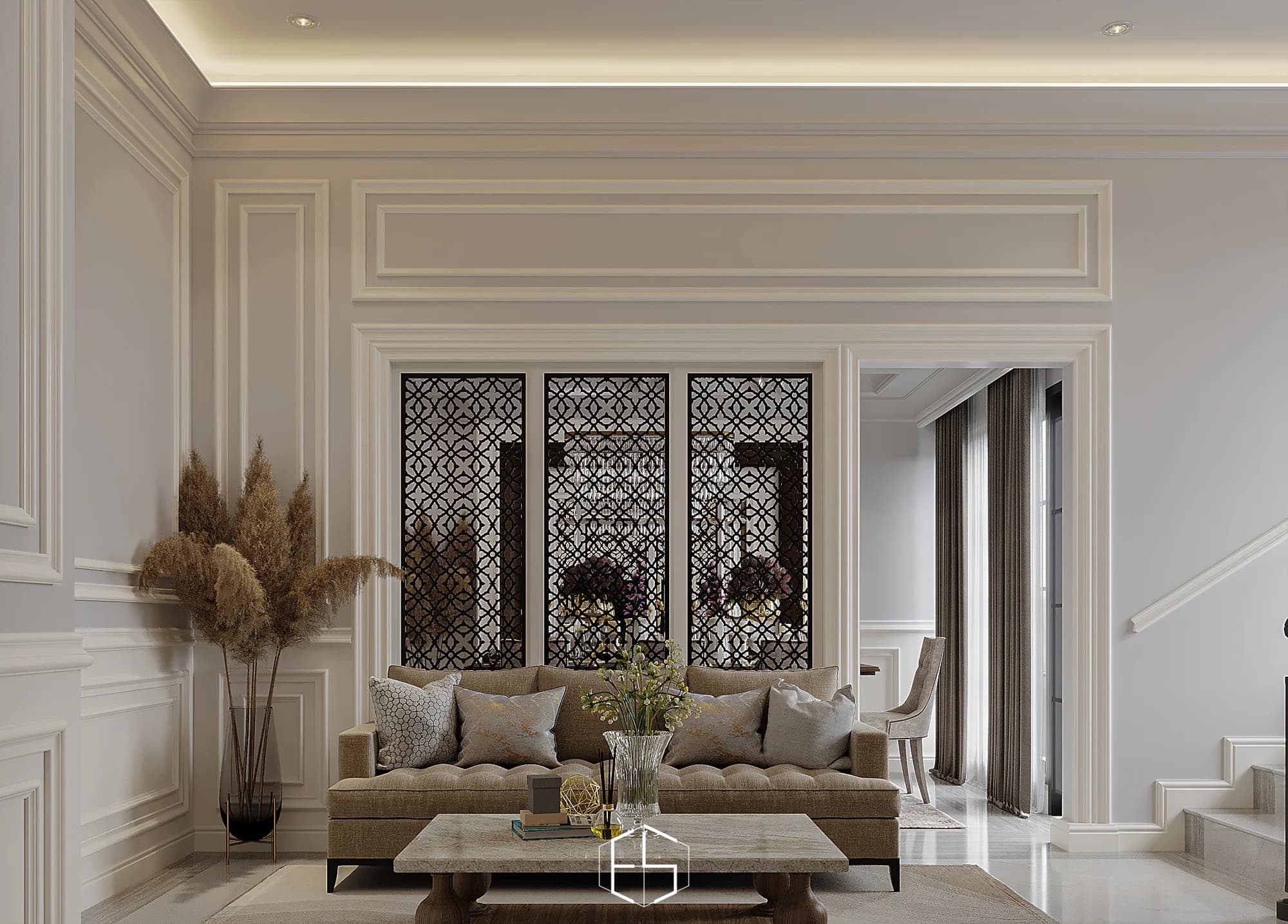 Render desain Mrs. S Classic Residence, tampilan 5 — ePrivilege Studio