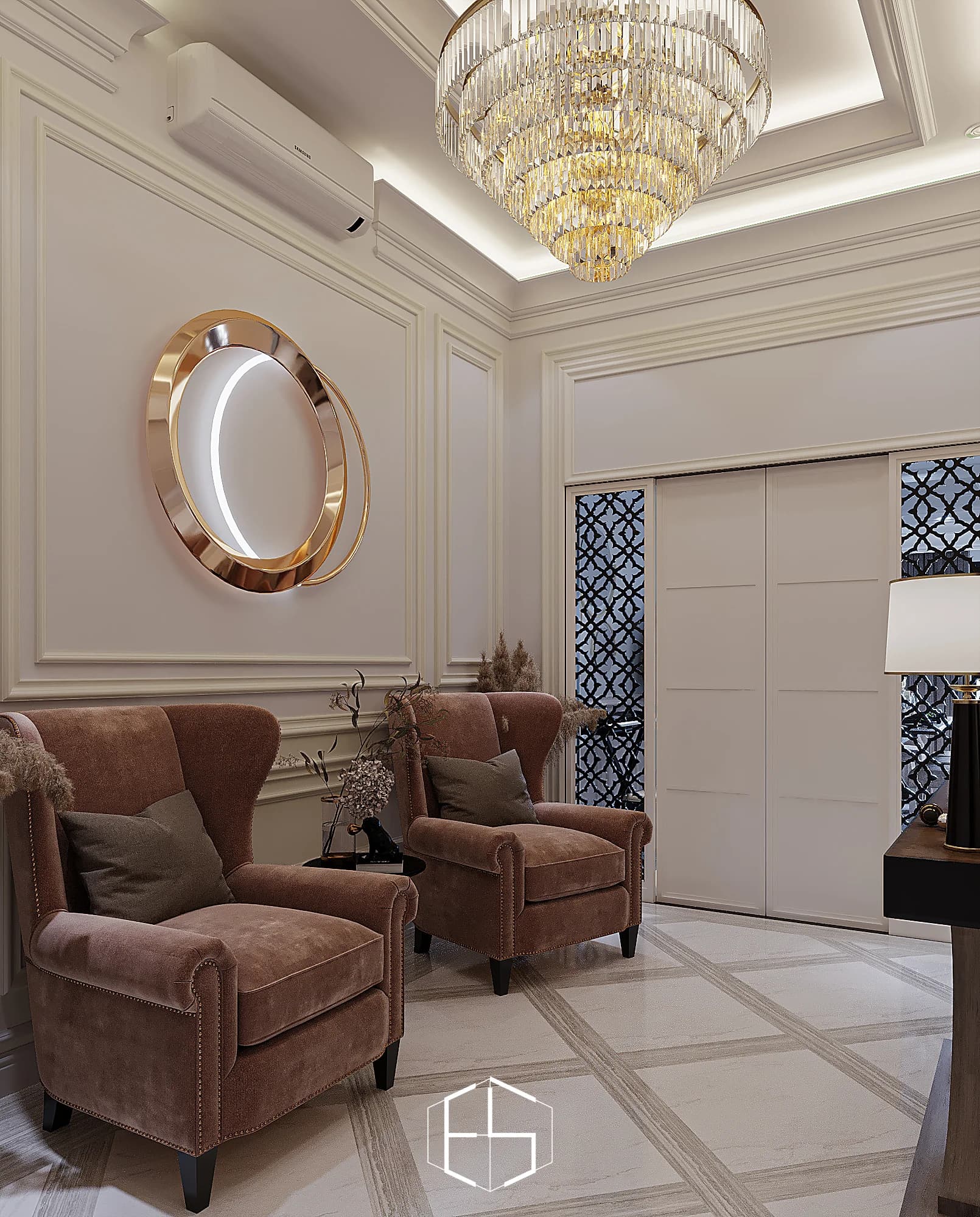 Render desain Mrs. S Classic Residence, tampilan 6 — ePrivilege Studio
