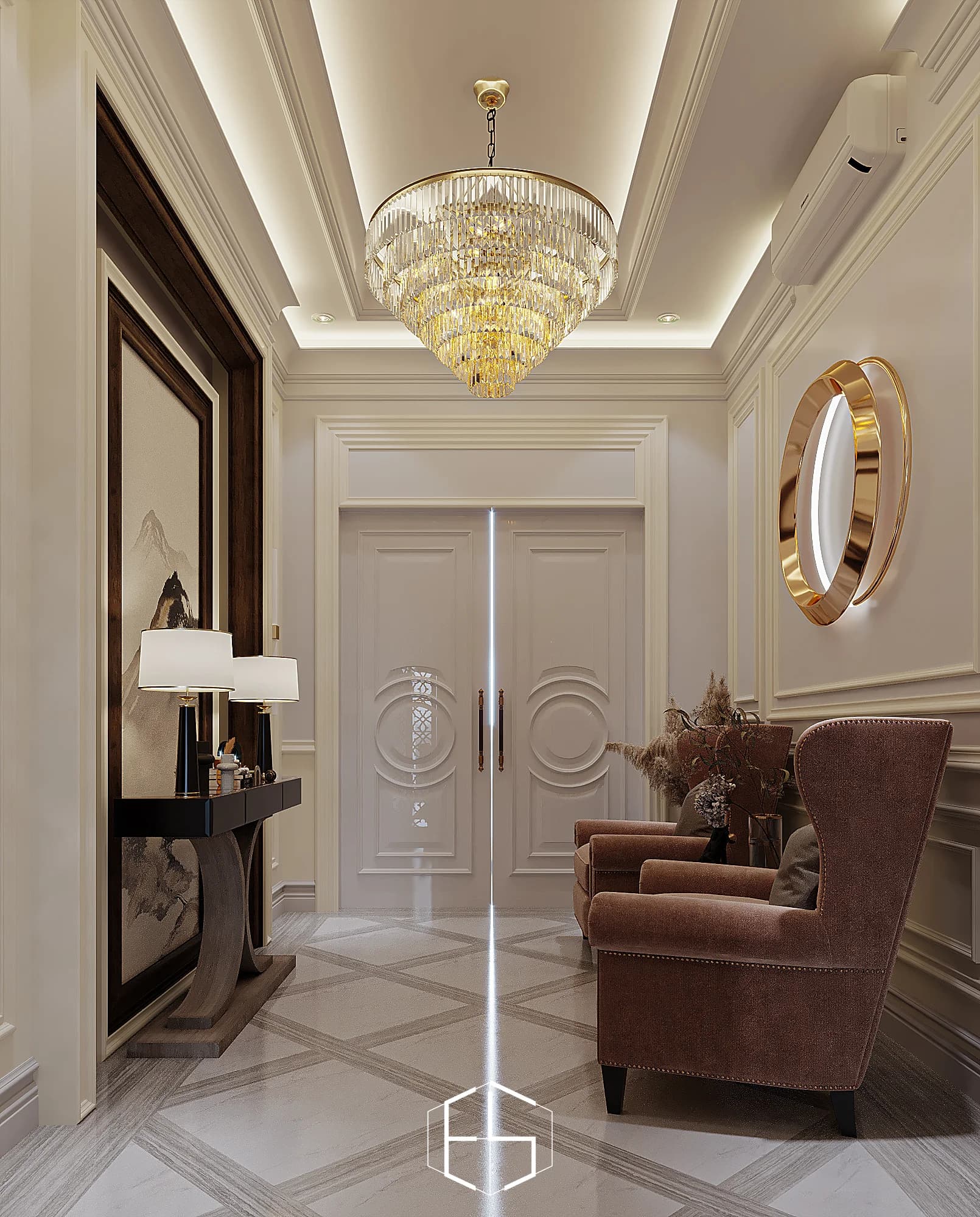 Render desain Mrs. S Classic Residence, tampilan 7 — ePrivilege Studio