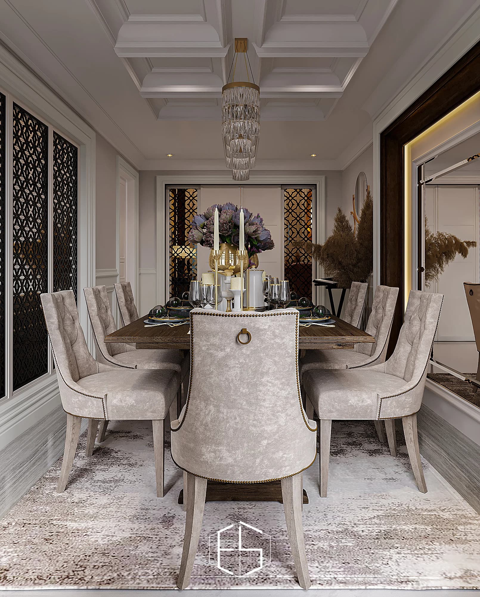 Render desain Mrs. S Classic Residence, tampilan 8 — ePrivilege Studio