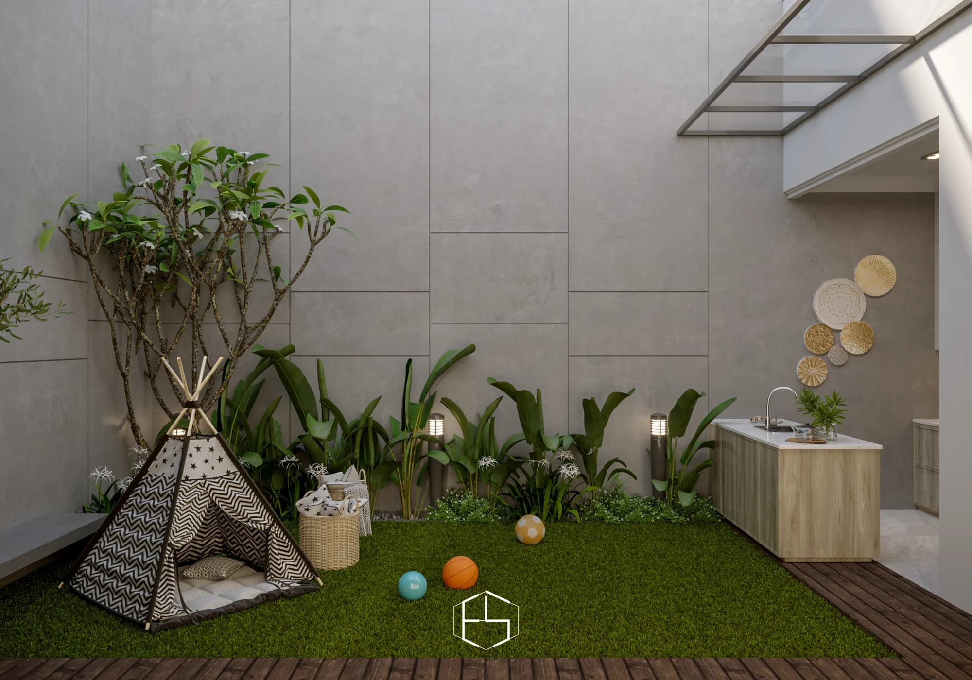 Render desain Melody House, tampilan 3 — ePrivilege Studio